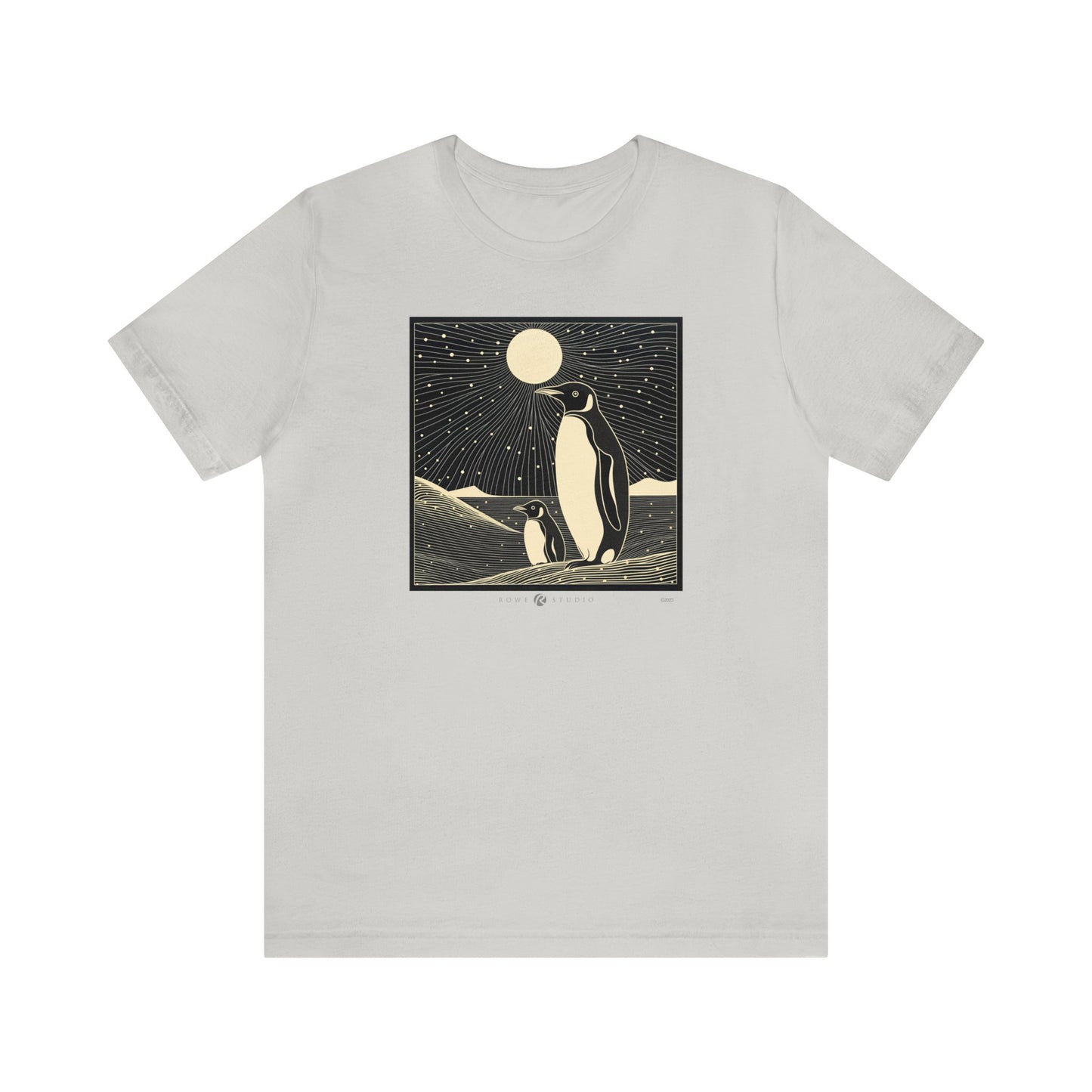 Midnight Penguins: Unisex Jersey Short Sleeve Tee