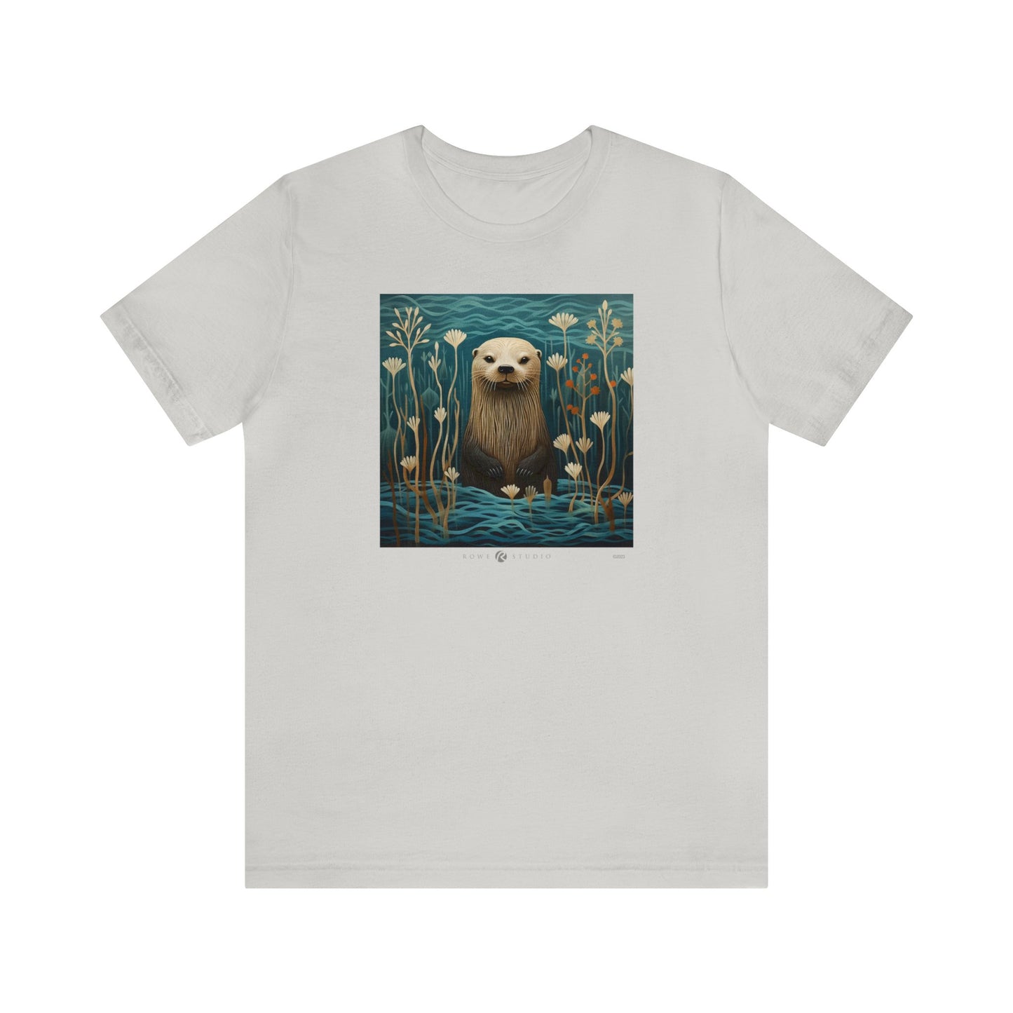 Aqua Otter: Unisex Jersey Short Sleeve Tee