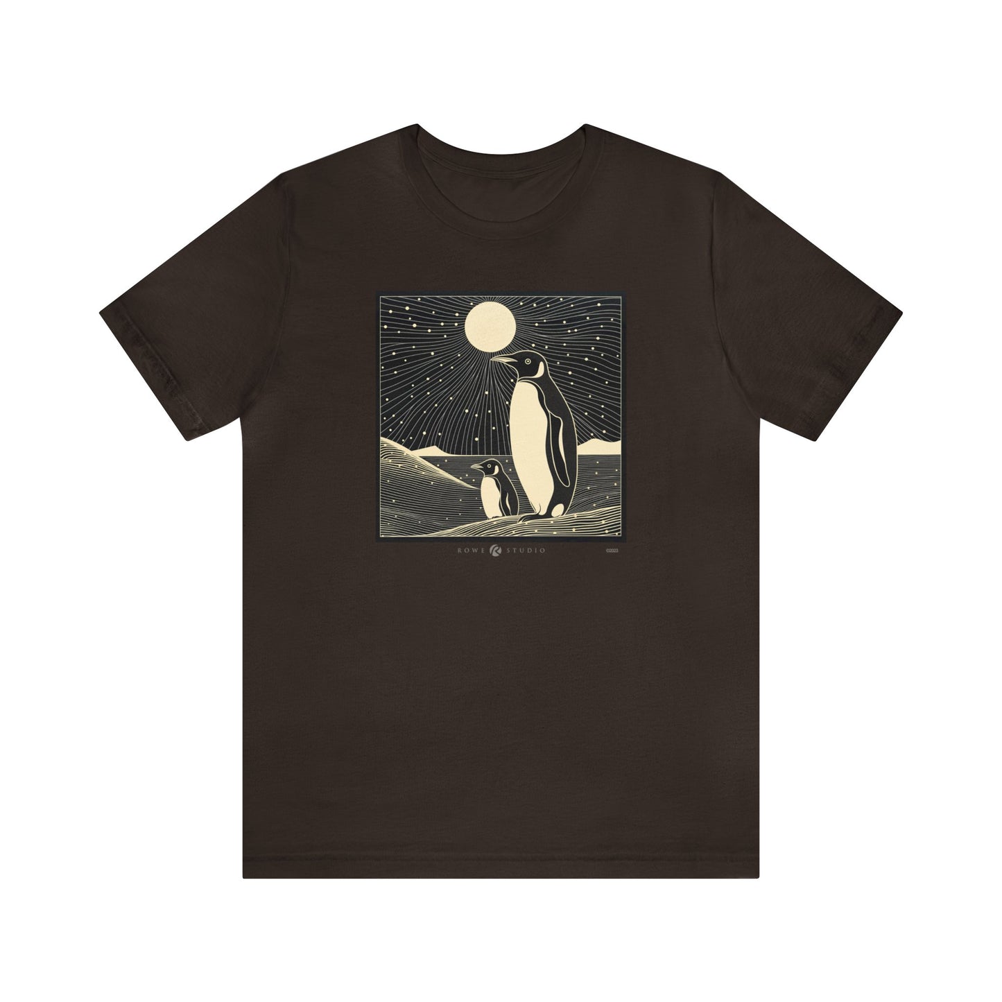 Midnight Penguins: Unisex Jersey Short Sleeve Tee