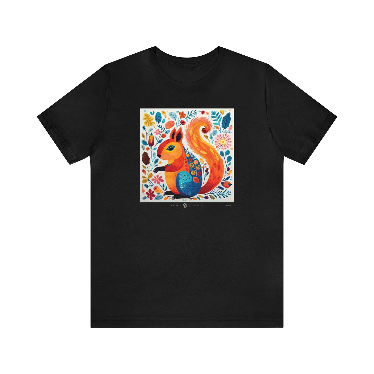 Autumn Squirrel: Unisex Jersey Short Sleeve Tee