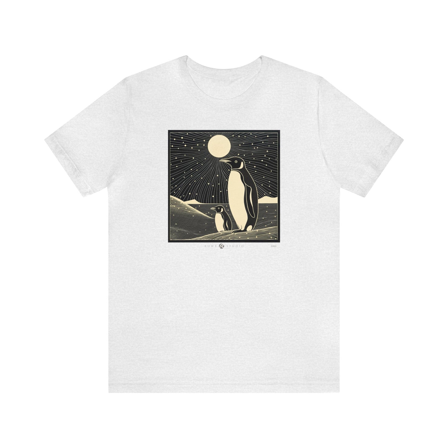 Midnight Penguins: Unisex Jersey Short Sleeve Tee