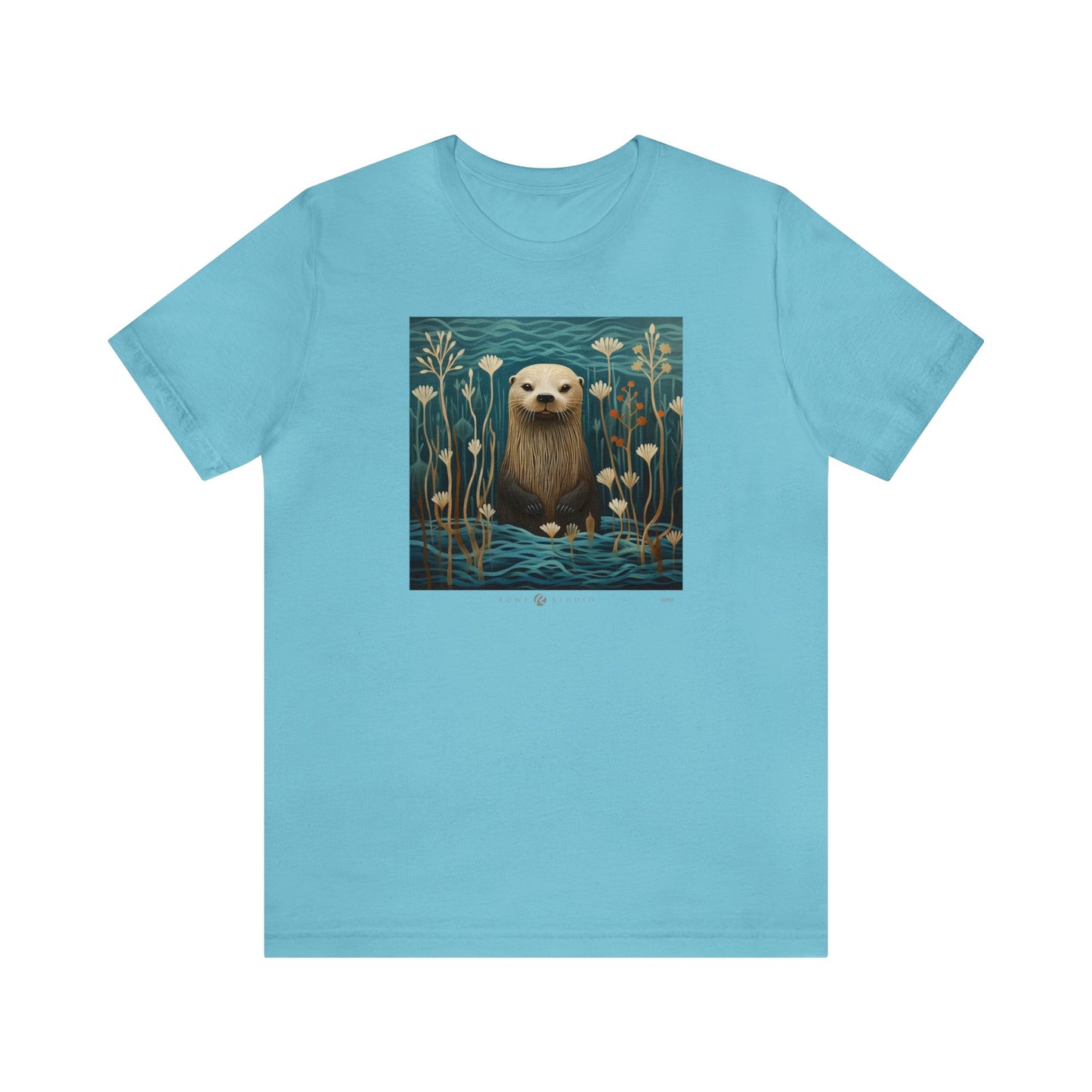 Aqua Otter: Unisex Jersey Short Sleeve Tee