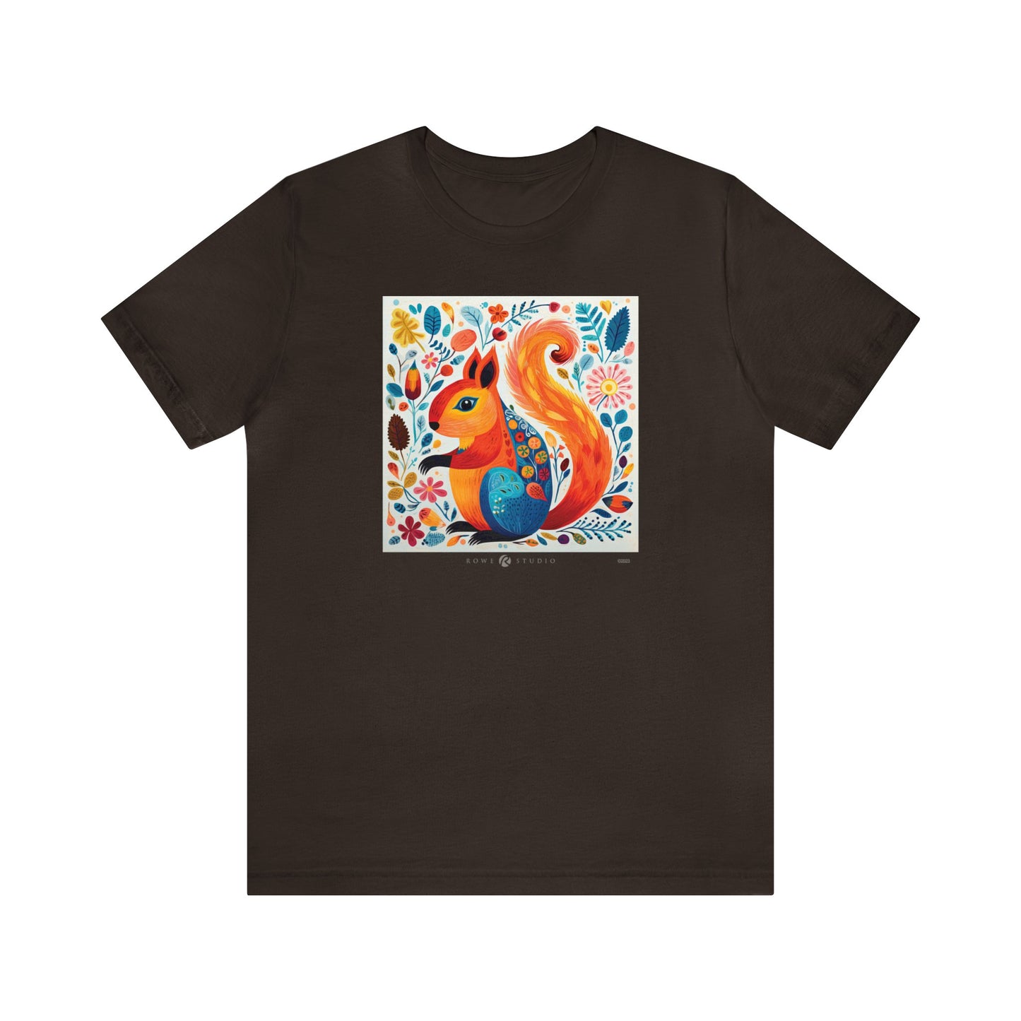 Autumn Squirrel: Unisex Jersey Short Sleeve Tee