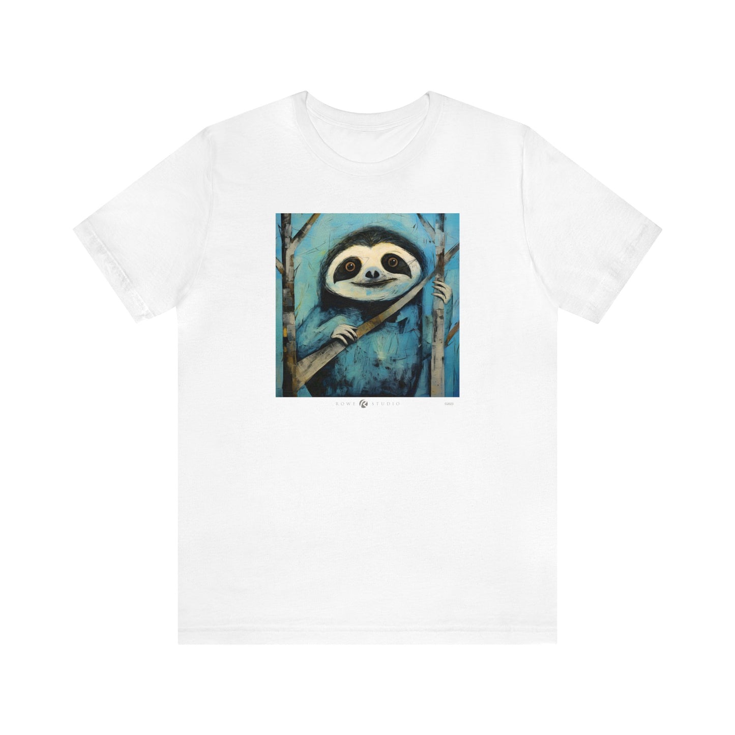 Blue Sloth: Unisex Jersey Short Sleeve Tee