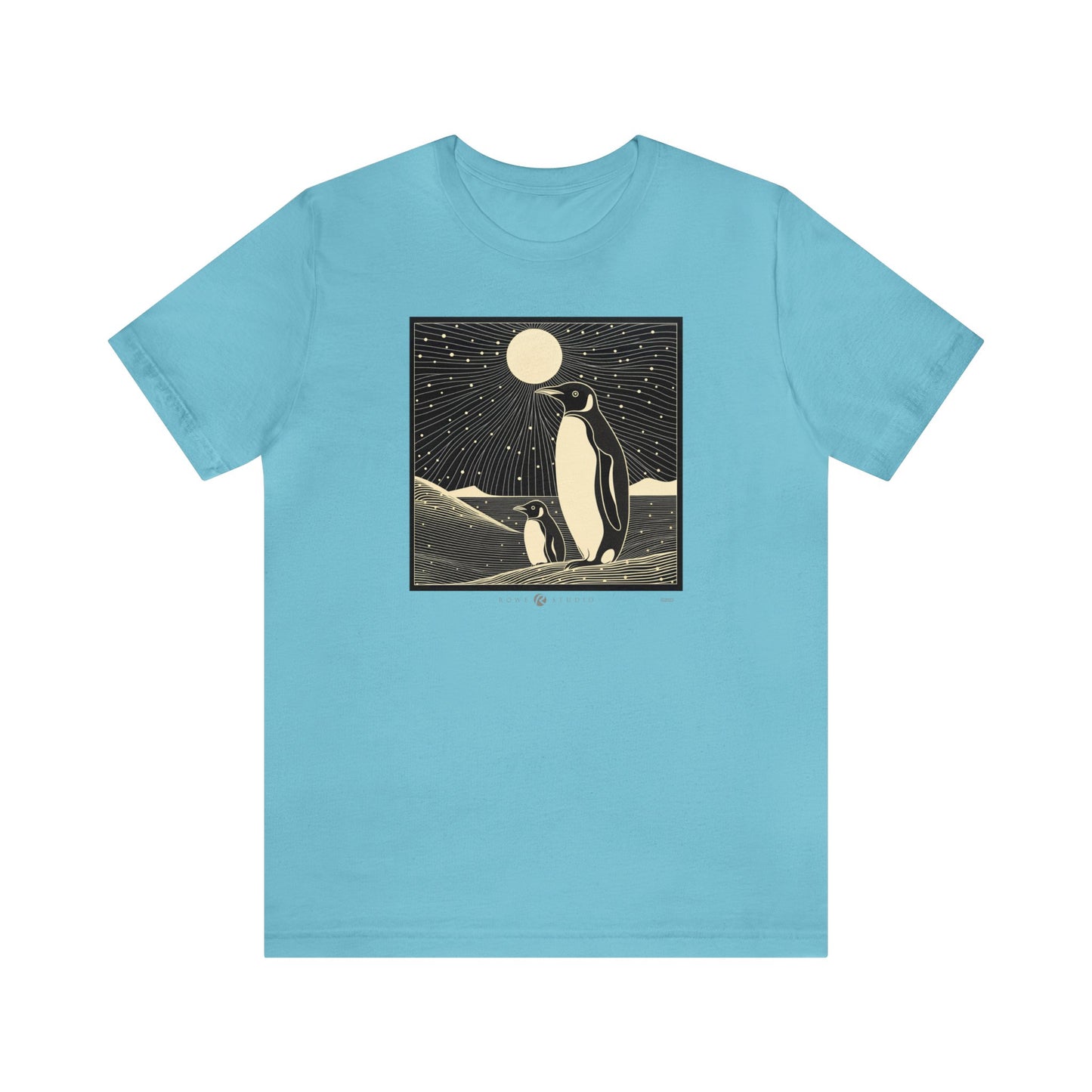 Midnight Penguins: Unisex Jersey Short Sleeve Tee