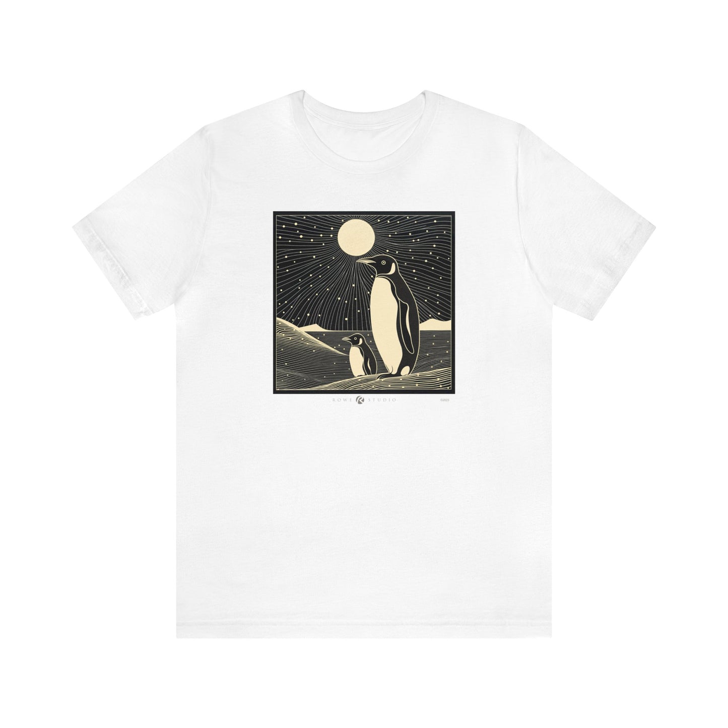 Midnight Penguins: Unisex Jersey Short Sleeve Tee