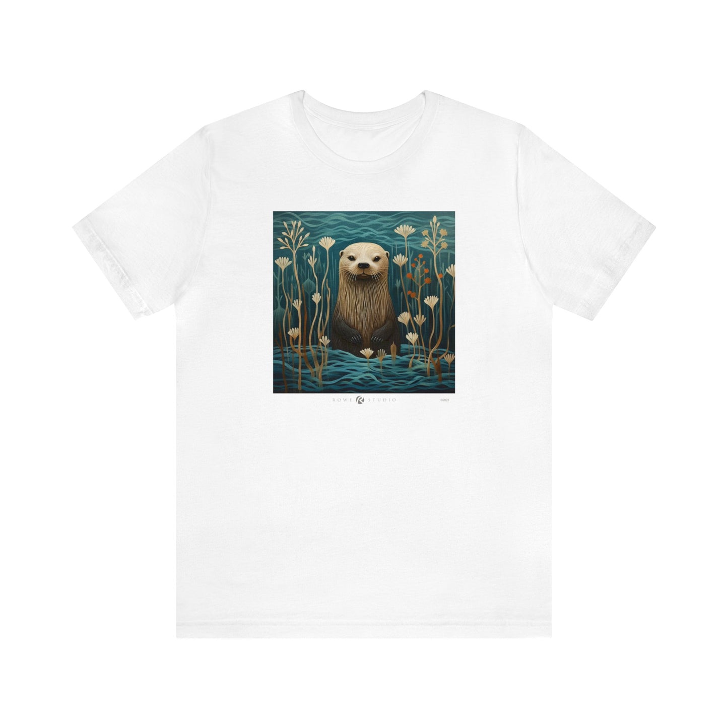 Aqua Otter: Unisex Jersey Short Sleeve Tee