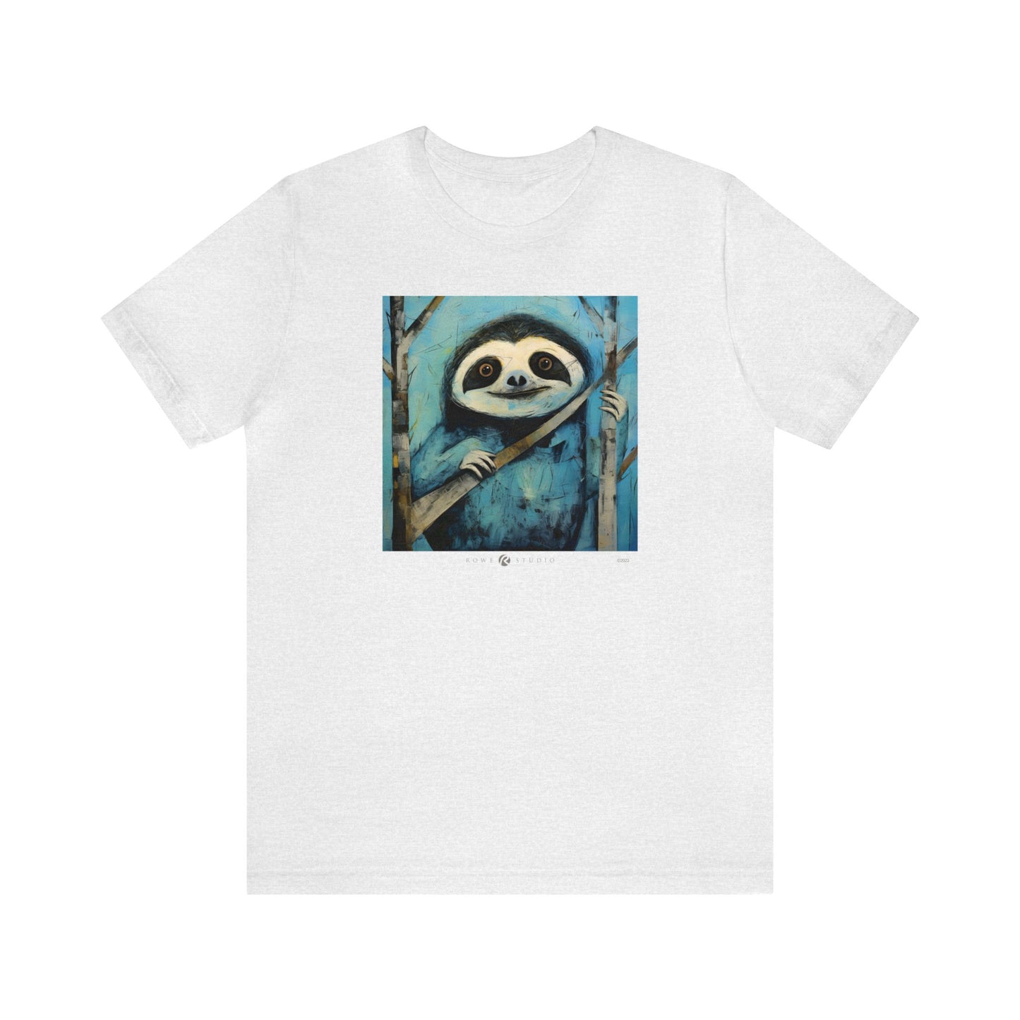 Blue Sloth: Unisex Jersey Short Sleeve Tee