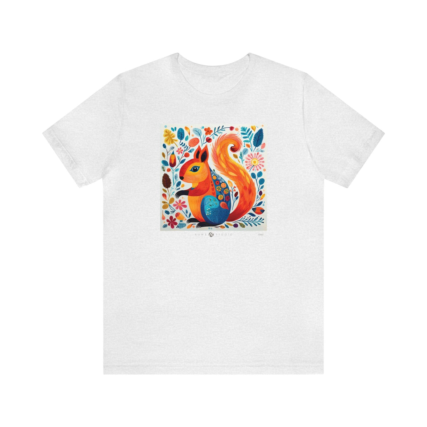 Autumn Squirrel: Unisex Jersey Short Sleeve Tee