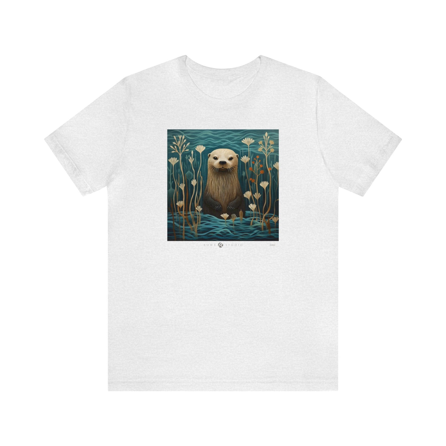 Aqua Otter: Unisex Jersey Short Sleeve Tee